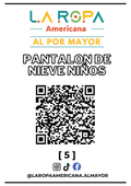 LOTE PANTALON DE NIEVE NI?OS 20KG PRIMERA (5) | LA ROPA AMERICANA AL POR MAYOR