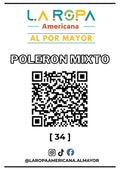 LOTE POLERON MIXTO 20KG PRIMERA (34) | LA ROPA AMERICANA AL POR MAYOR