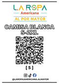 LOTE CAMISAS BLANCA S-2XL 20KG PRIMERA (5) | LA ROPA AMERICANA AL POR MAYOR