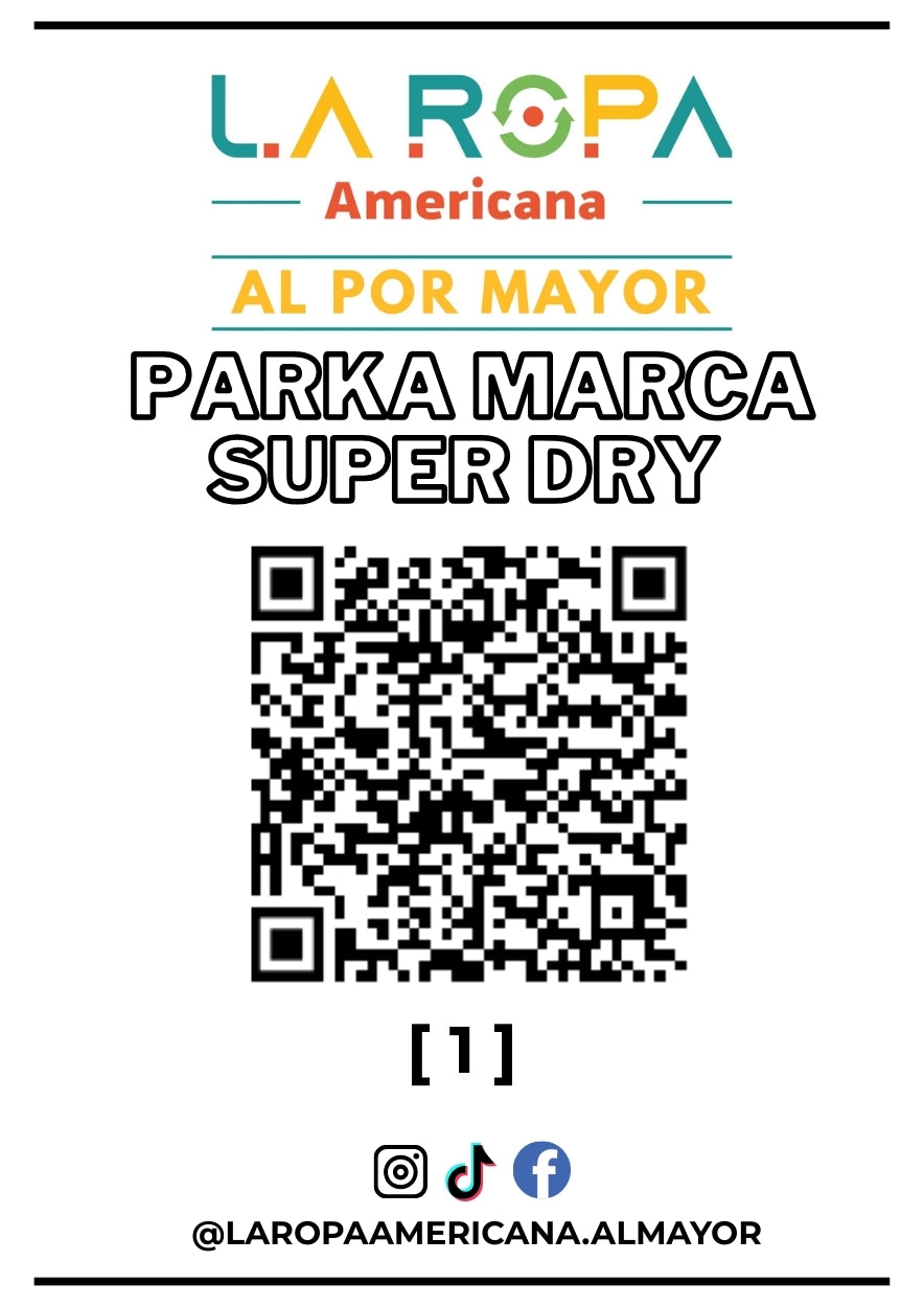LOTE PARKA MARCA SUPER DRY (20KG) PRIMERA (1) | LA ROPA AMERICANA AL POR MAYOR