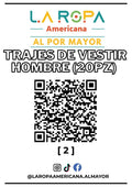 LOTE TRAJES DE VESTIR HOMBRE (20PZ) PRIMERA (2) | LA ROPA AMERICANA AL POR MAYOR