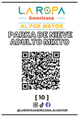 LOTE PARKA DE NIEVE ADULTO MIXTO 20KG PRIMERA (10) | LA ROPA AMERICANA AL POR MAYOR