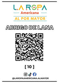 LOTE ABRIGOS DE LANA 20KG PRIMERA (10) | LA ROPA AMERICANA AL POR MAYOR