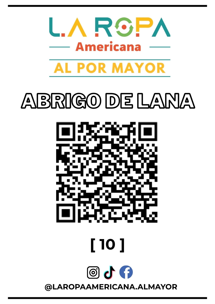 LOTE ABRIGOS DE LANA 20KG PRIMERA (10) | LA ROPA AMERICANA AL POR MAYOR
