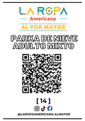 LOTE PARKA DE NIEVE ADULTO MIXTO 20KG PRIMERA (14) | LA ROPA AMERICANA AL POR MAYOR