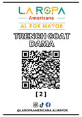 LOTE TRENCH COAT DAMA 20KG PRIMERA (2) | LA ROPA AMERICANA AL POR MAYOR
