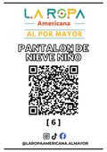 LOTE PANTALON DE NIEVE NI?OS 20KG PRIMERA (6) | LA ROPA AMERICANA AL POR MAYOR