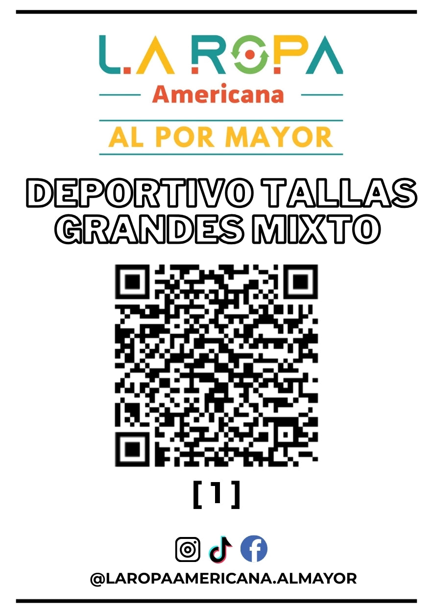 LOTE DEPORTIVO TALLAS GRANDES MIXTO 15KG PRIMERA (1) | LA ROPA AMERICANA AL POR MAYOR