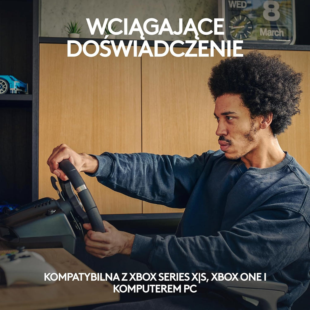 Logitech G29 Driving Force Racing Wheel For Playstation®4, Playstation®3 And Pc, Kierownica Wyścigowa Do Konsoli Playstation I Komputera, Playstation®5/Playstation®4/Playstation®3/Pc - Czarny ,941-000112