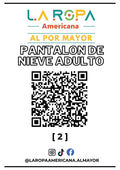 LOTE PANTALON DE NIEVE ADULTO 20KG PRIMERA (2) | LA ROPA AMERICANA AL POR MAYOR
