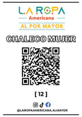 LOTE DE CHALECO MUJER 20KG PRIMERA (12) | LA ROPA AMERICANA AL POR MAYOR