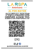 LOTE PANTALON DE NIEVE ADULTO 20KG PRIMERA (3) | LA ROPA AMERICANA AL POR MAYOR