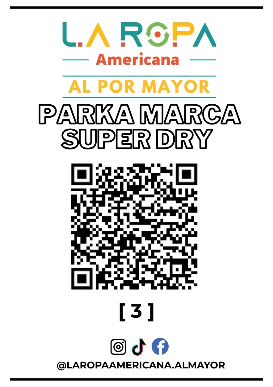 LOTE PARKA MARCA SUPER DRY (20KG) PRIMERA (3) | LA ROPA AMERICANA AL POR MAYOR