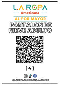 LOTE PANTALON DE NIEVE ADULTO 20KG PRIMERA (4) | LA ROPA AMERICANA AL POR MAYOR