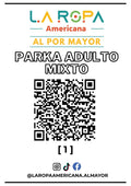 LOTE PARKA ADULTO MIXTO 20KG PRIMERA (1) | LA ROPA AMERICANA AL POR MAYOR