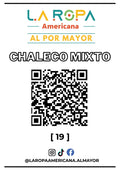LOTE DE CHALECO MIXTO 20KG PRIMERA (19) | LA ROPA AMERICANA AL POR MAYOR