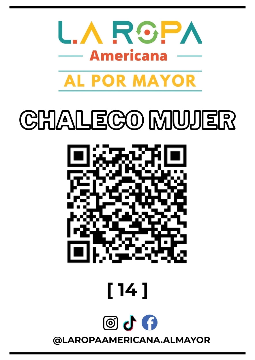 LOTE DE CHALECO MUJER 20KG PRIMERA (14) | LA ROPA AMERICANA AL POR MAYOR