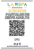 LOTE PANTALON DE NIEVE ADULTO 20KG PRIMERA (5) | LA ROPA AMERICANA AL POR MAYOR