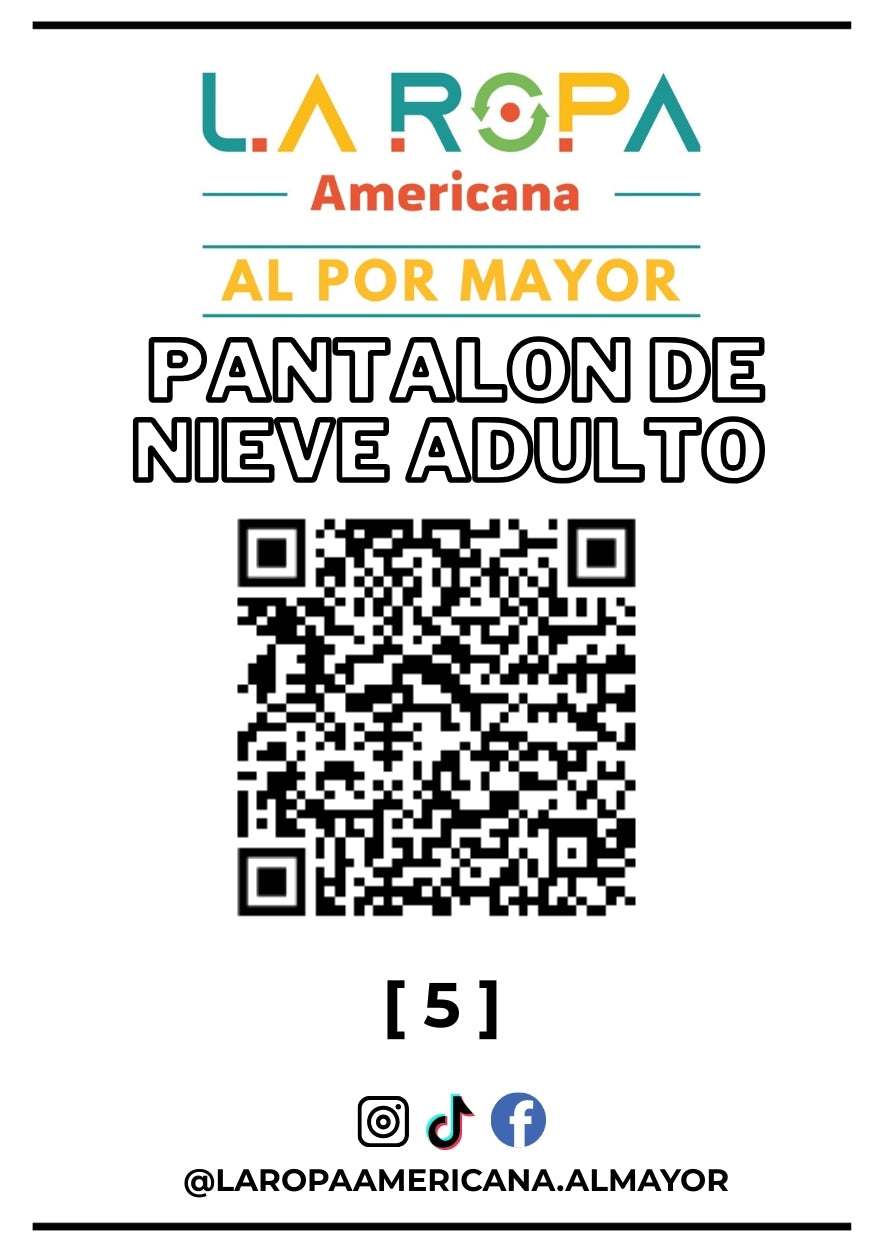 LOTE PANTALON DE NIEVE ADULTO 20KG PRIMERA (5) | LA ROPA AMERICANA AL POR MAYOR