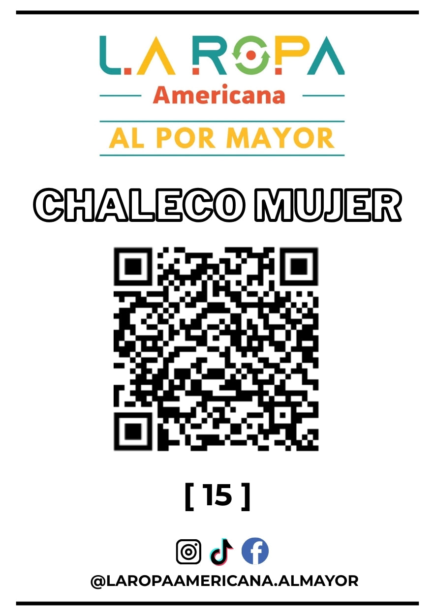 LOTE DE CHALECO MUJER 20KG PRIMERA (15) | LA ROPA AMERICANA AL POR MAYOR