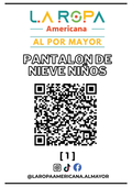 LOTE PANTALON DE NIEVE NI?OS 20KG PRIMERA (1) | LA ROPA AMERICANA AL POR MAYOR