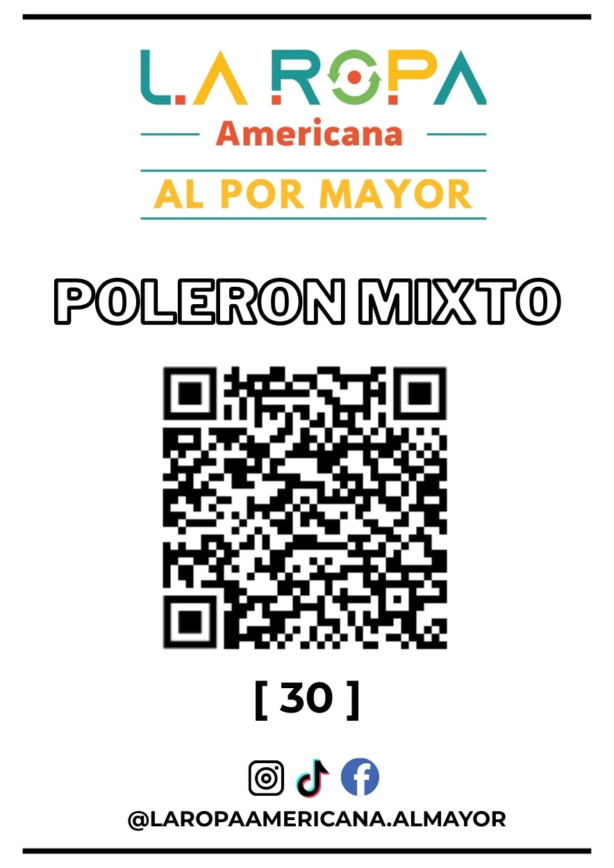 LOTE POLERON MIXTO 20KG PRIMERA (30) | LA ROPA AMERICANA AL POR MAYOR