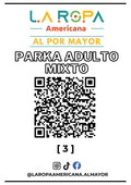 LOTE PARKA ADULTO MIXTO 20KG PRIMERA (3) | LA ROPA AMERICANA AL POR MAYOR