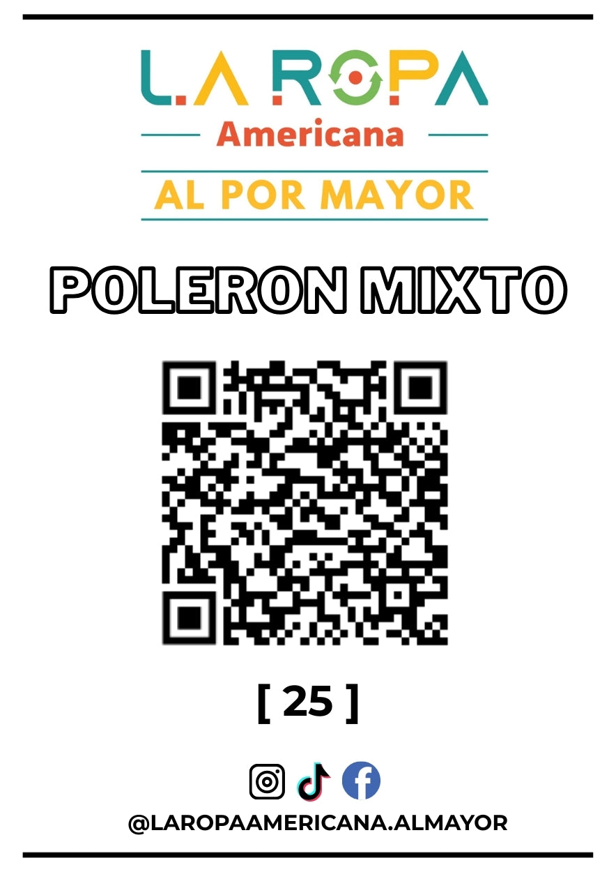 LOTE POLERON MIXTO 20KG PRIMERA (25) | LA ROPA AMERICANA AL POR MAYOR
