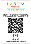 LOTE POLERON MIXTO 20KG PRIMERA (31) | LA ROPA AMERICANA AL POR MAYOR