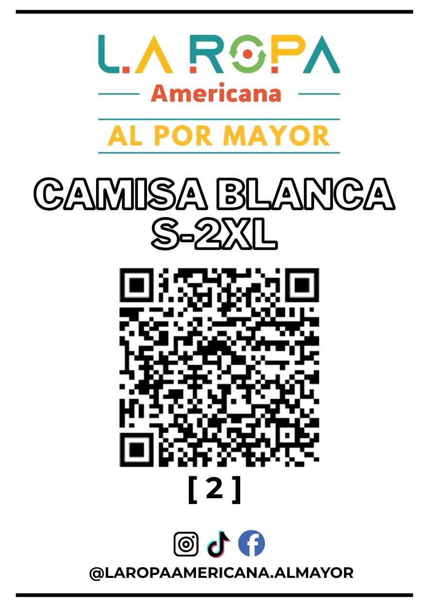 LOTE CAMISAS BLANCA S-2XL 20KG PRIMERA (2) | LA ROPA AMERICANA AL POR MAYOR