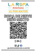 LOTE ROPA DE NIEVE NI?O MIXTO 20KG PRIMERA (24) | LA ROPA AMERICANA AL POR MAYOR