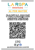 LOTE PANTALON DE NIEVE NI?OS 20KG PRIMERA (3) | LA ROPA AMERICANA AL POR MAYOR