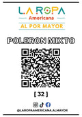 LOTE POLERON MIXTO 20KG PRIMERA (32) | LA ROPA AMERICANA AL POR MAYOR