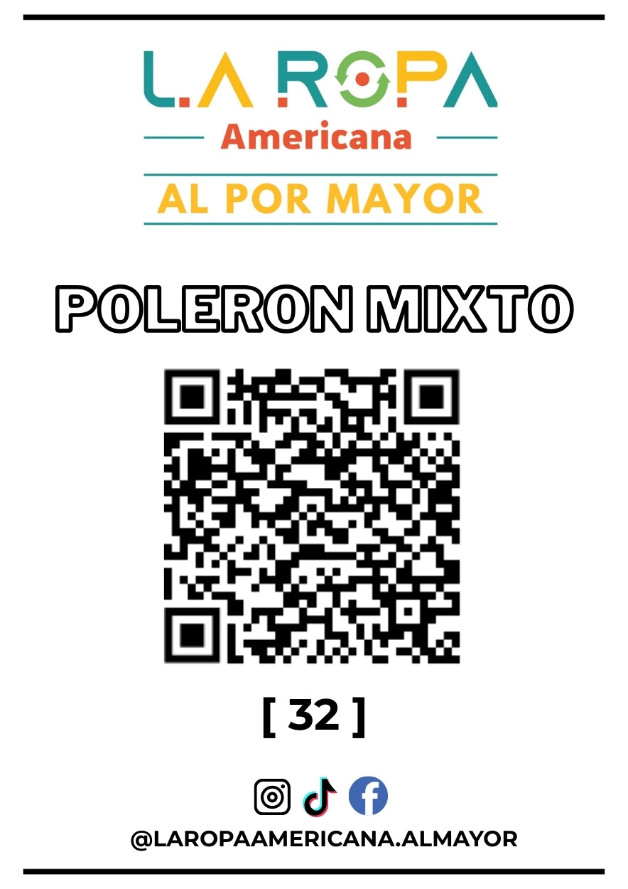 LOTE POLERON MIXTO 20KG PRIMERA (32) | LA ROPA AMERICANA AL POR MAYOR