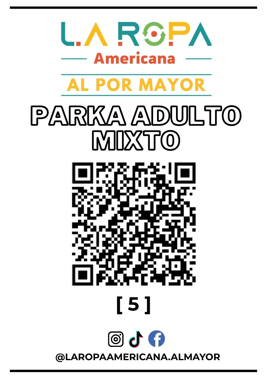 LOTE PARKA ADULTO MIXTO 20KG PRIMERA (5) | LA ROPA AMERICANA AL POR MAYOR