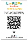 LOTE POLAR MIXTO 20KG PRIMERA (14) | LA ROPA AMERICANA AL POR MAYOR