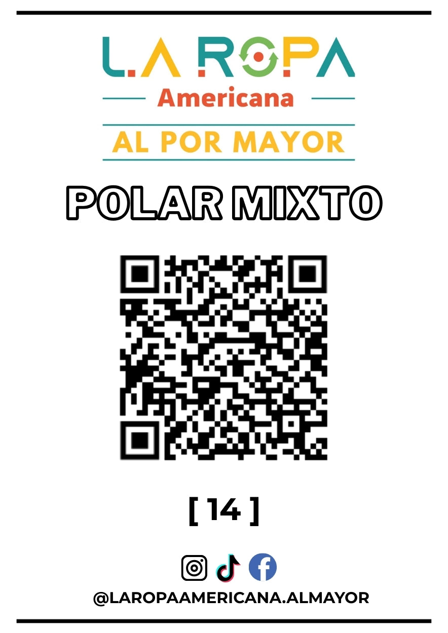 LOTE POLAR MIXTO 20KG PRIMERA (14) | LA ROPA AMERICANA AL POR MAYOR