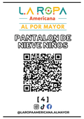 LOTE PANTALON DE NIEVE NI?OS 20KG PRIMERA (4) | LA ROPA AMERICANA AL POR MAYOR