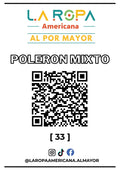 LOTE POLERON MIXTO 20KG PRIMERA (33) | LA ROPA AMERICANA AL POR MAYOR