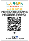 LOTE TRAJES DE VESTIR HOMBRE (20PZ) PRIMERA (1) | LA ROPA AMERICANA AL POR MAYOR