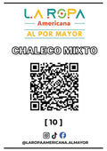 LOTE CHALECO MIXTO 20KG PRIMERA (10) | LA ROPA AMERICANA AL POR MAYOR