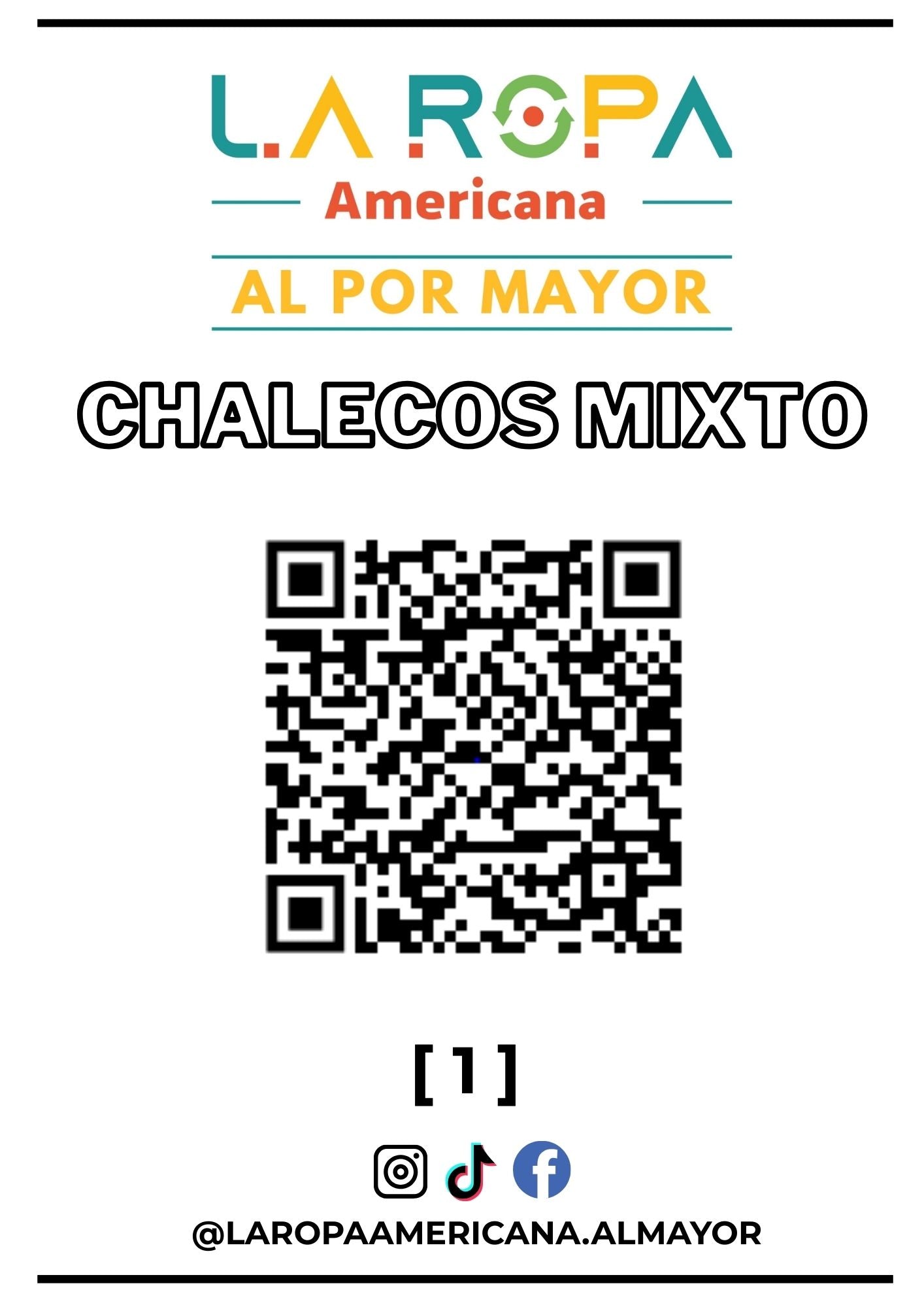 LOTE DE CHALECO MIXTO 20KG PRIMERA (1) | LA ROPA AMERICANA AL POR MAYOR