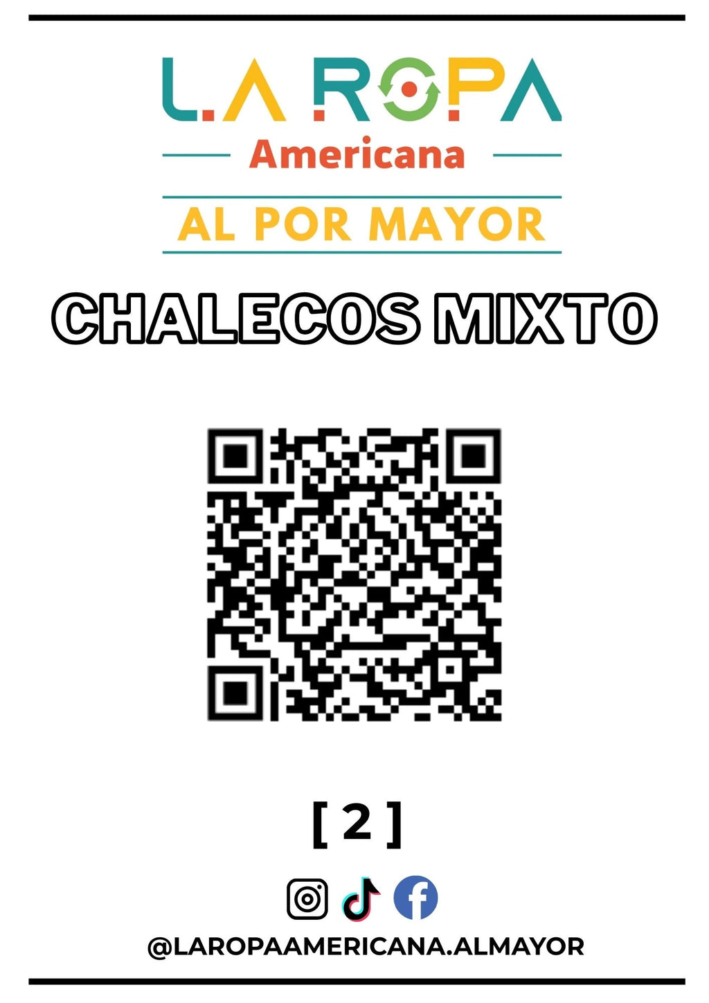 LOTE DE CHALECO MIXTO 20KG PRIMERA (2) | LA ROPA AMERICANA AL POR MAYOR