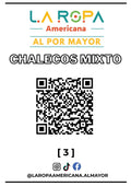 LOTE DE CHALECO MIXTO 20KG PRIMERA (3) | LA ROPA AMERICANA AL POR MAYOR