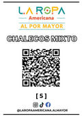 LOTE DE CHALECO MIXTO 20KG PRIMERA (5) | LA ROPA AMERICANA AL POR MAYOR