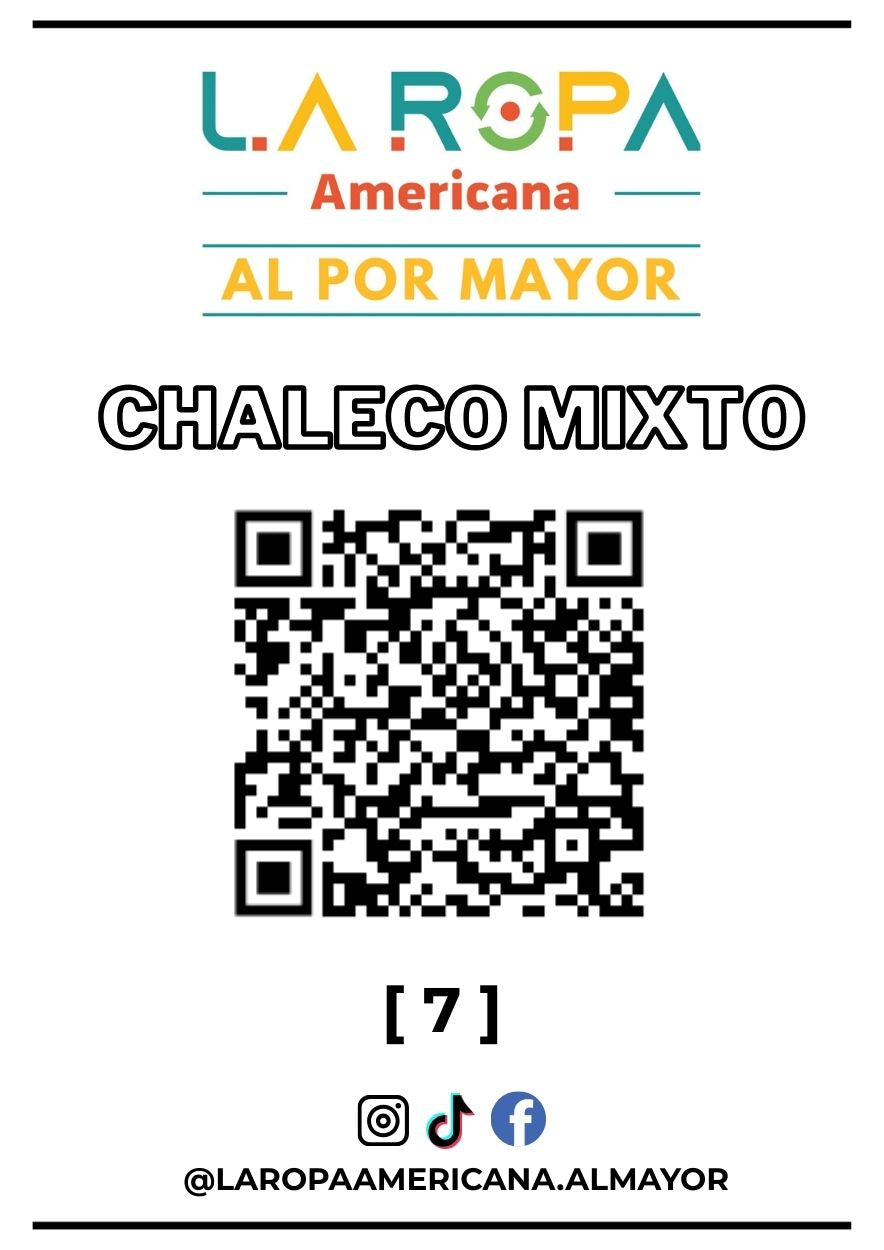 LOTE DE CHALECO MIXTO 20KG PRIMERA (7) | LA ROPA AMERICANA AL POR MAYOR
