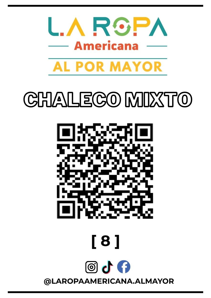 LOTE CHALECO MIXTO 20KG PRIMERA (8) | LA ROPA AMERICANA AL POR MAYOR