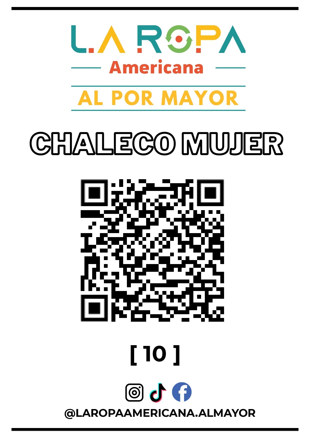 LOTE DE CHALECO MUJER 20KG PRIMERA (10) | LA ROPA AMERICANA AL POR MAYOR