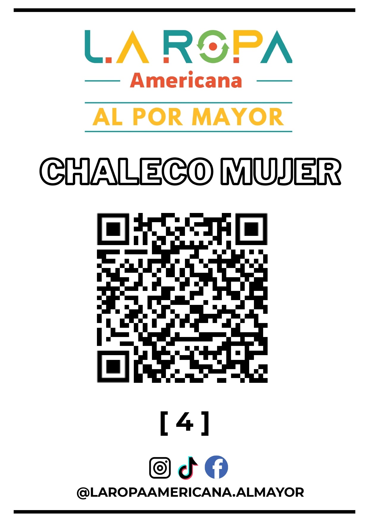 LOTE DE CHALECO MUJER 20KG PRIMERA (4) | LA ROPA AMERICANA AL POR MAYOR