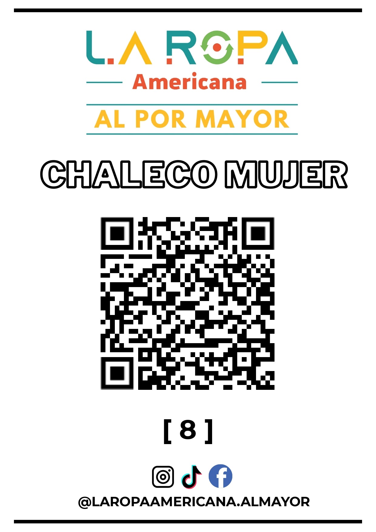 LOTE DE CHALECO MUJER 20KG PRIMERA (8) | LA ROPA AMERICANA AL POR MAYOR